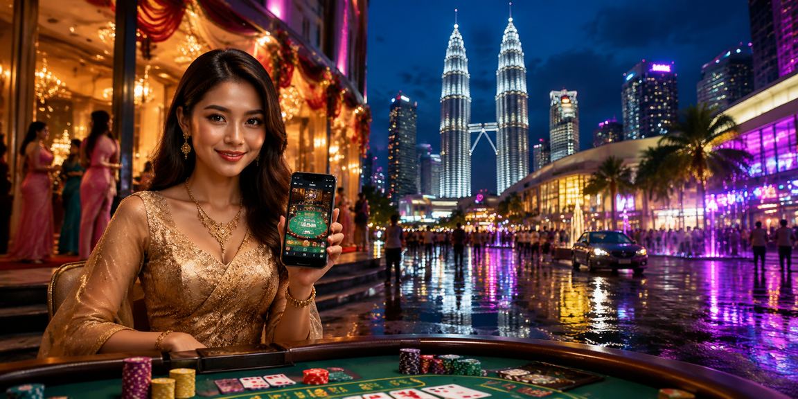 Suasana eksklusif meja baccarat VIP di Kuala Lumpur dengan gaya mewah Malaysia