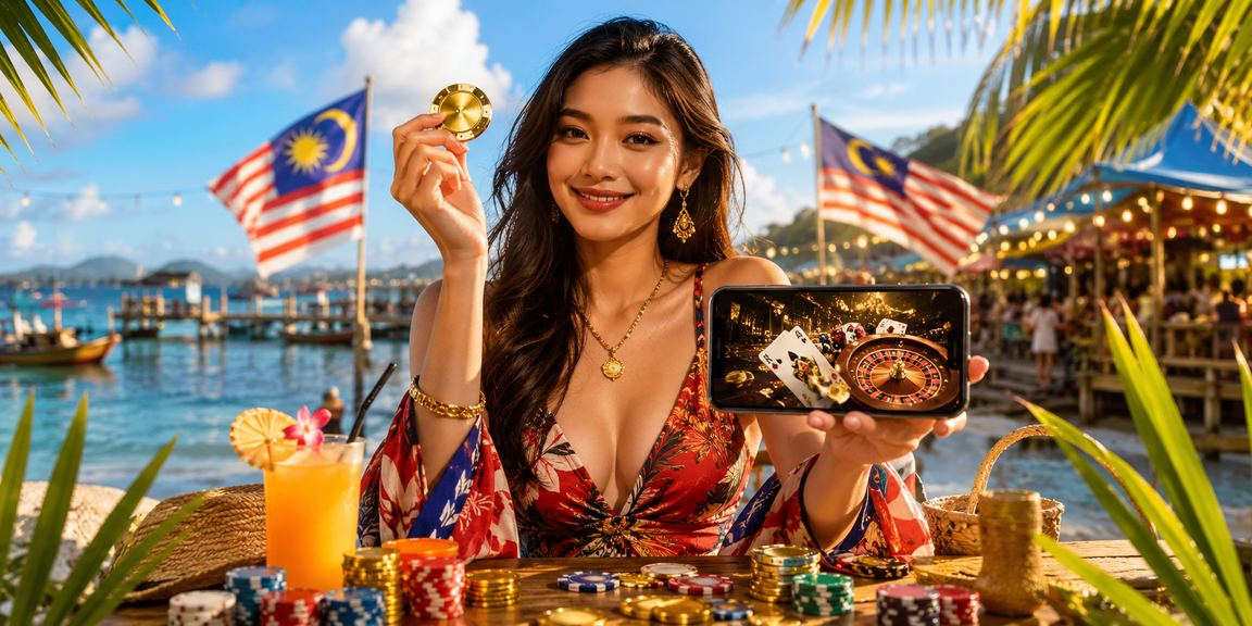 Pemain Malaysia menggunakan aplikasi kasino mudah alih cat4 pada telefon pintar