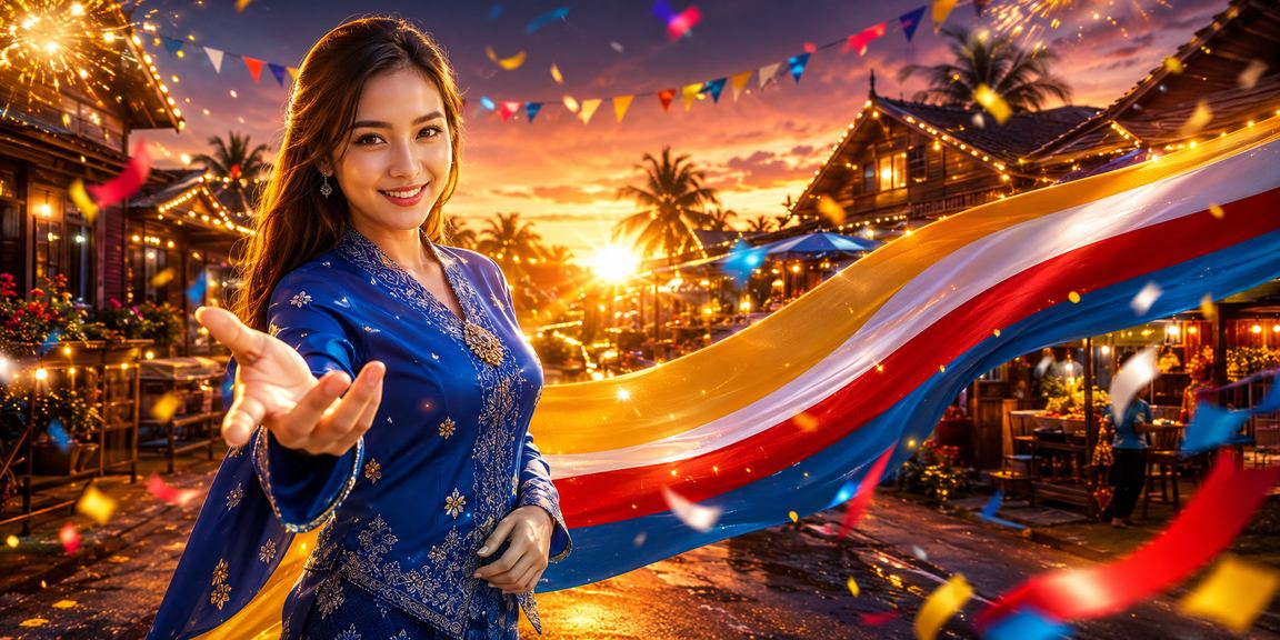 Pengguna Malaysia berbaju kurung menyemak bonus VIP cat4 melalui telefon pintar dengan penuh keyakinan