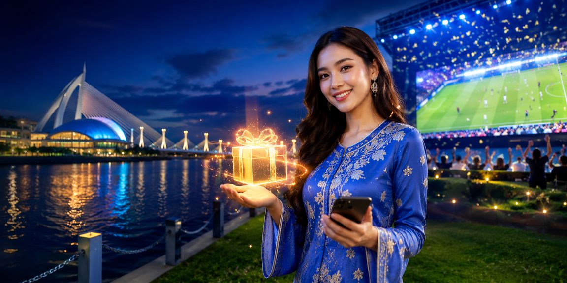 Pengguna Putrajaya berbaju kurung mengakses taruhan bola sepak cat4 melalui telefon pintar