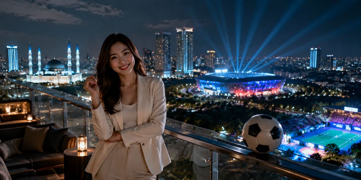 Peminat bola sepak Malaysia dari Selangor menonton dan membuat taruhan sukan secara dalam talian